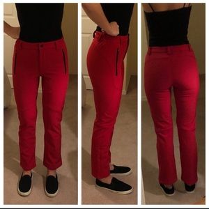 Snow Pants - Fleece Interior - Red M (runs SM)